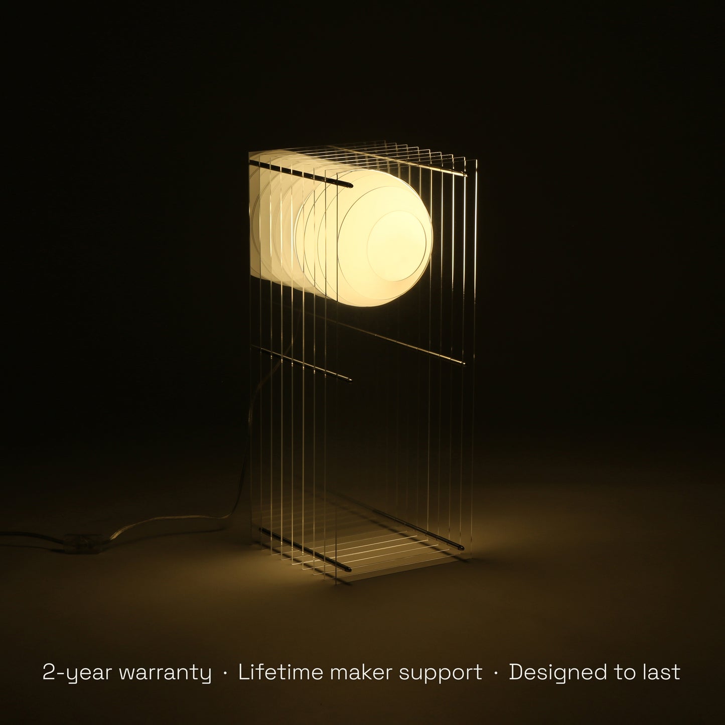 Lớp big rectangle in clear acrylic CE