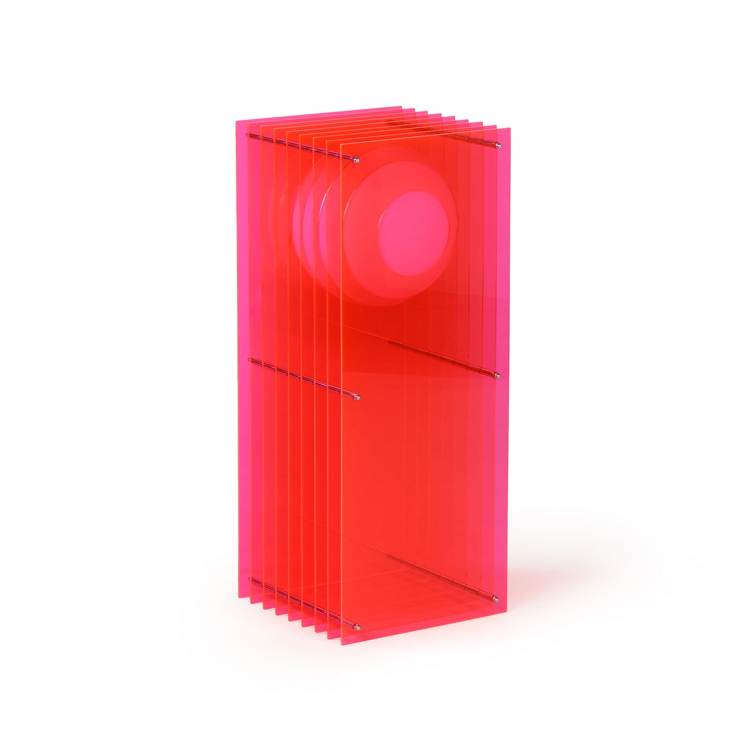 Lớp big rectangle in electric pink acrylic CE