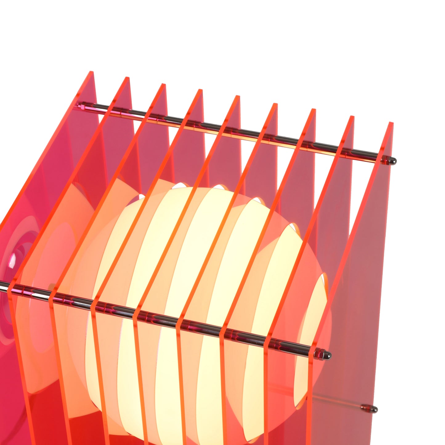 Lớp big rectangle in electric pink acrylic CE
