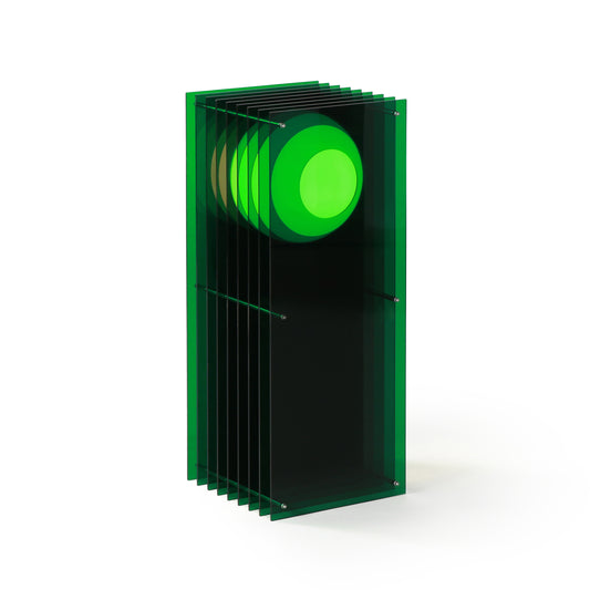 Lớp big rectangle in green acrylic CE
