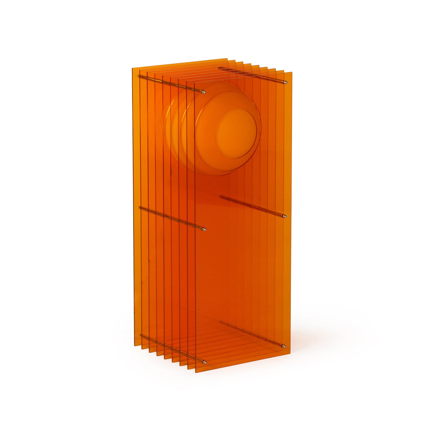 Lớp big rectangle in orange acrylic CE