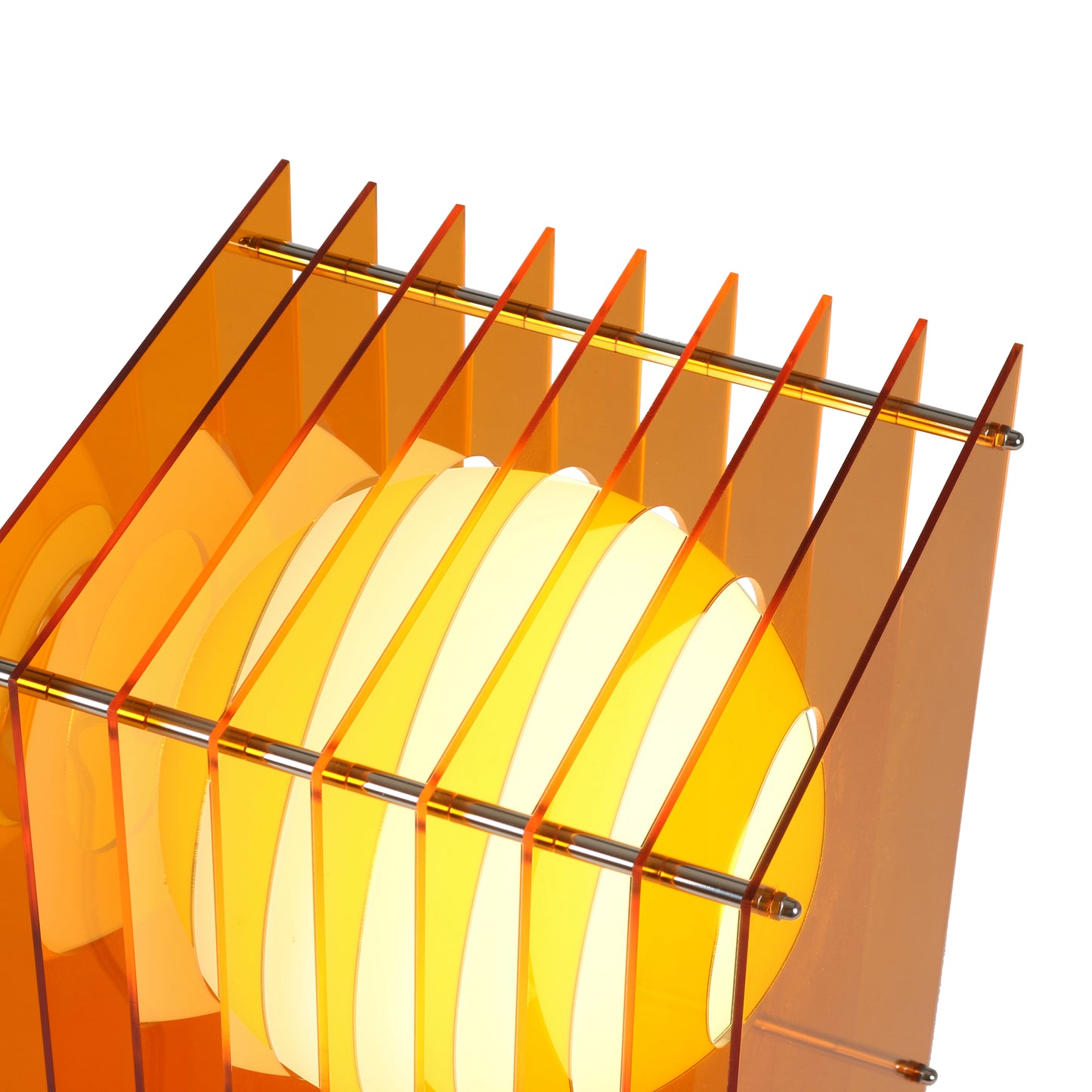 Lớp big rectangle in orange acrylic CE