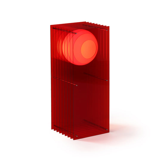 Lớp big rectangle in red acrylic CE