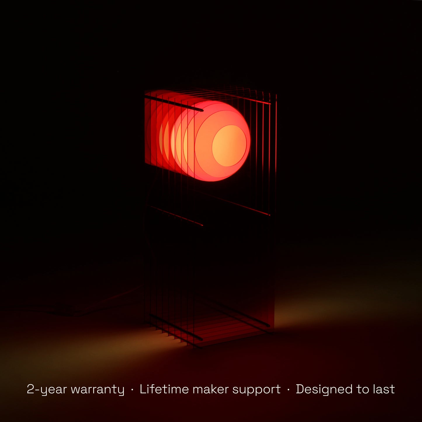 Lớp big rectangle in red acrylic CE