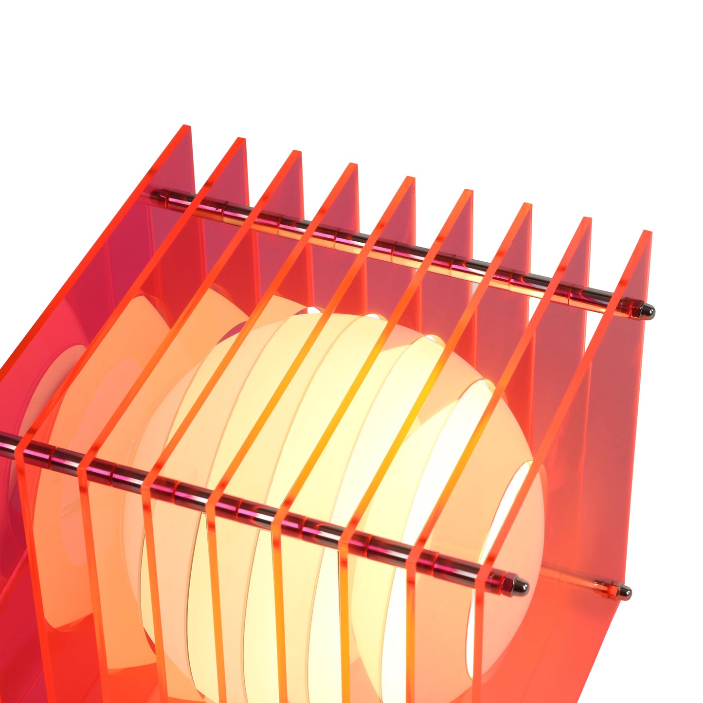 Lớp small square in electric pink acrylic CE