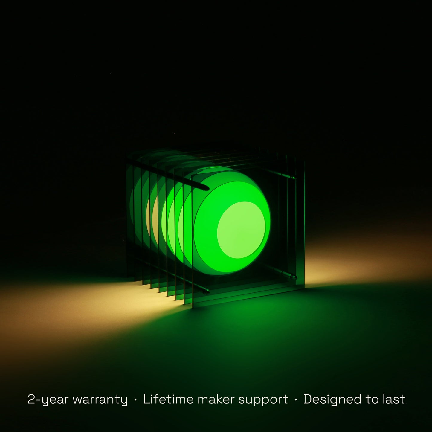 Lớp small square in green acrylic CE