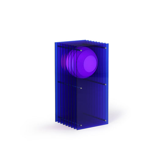 Lớp small rectangle in blue acrylic CE