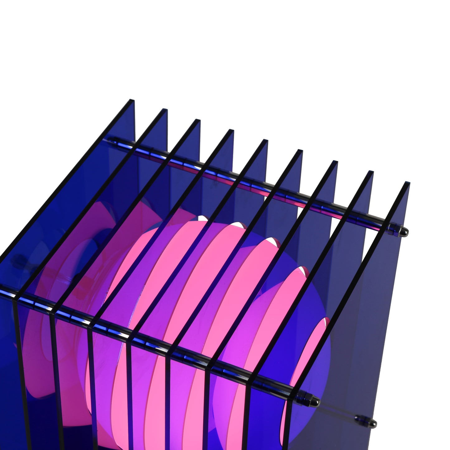 Lớp small rectangle in blue acrylic CE