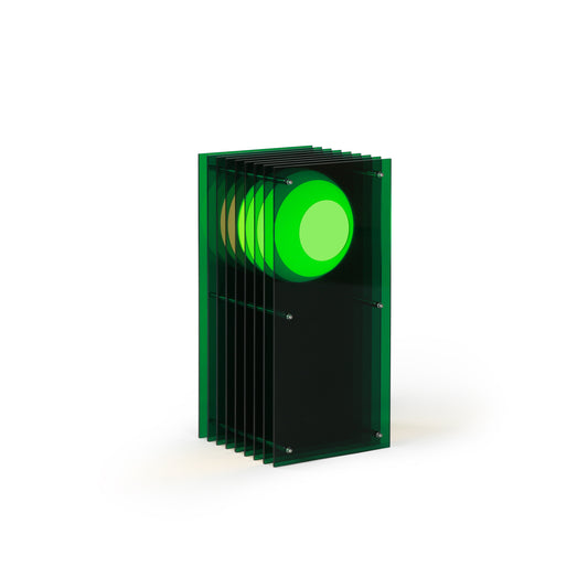 Lớp small rectangle in green acrylic CE