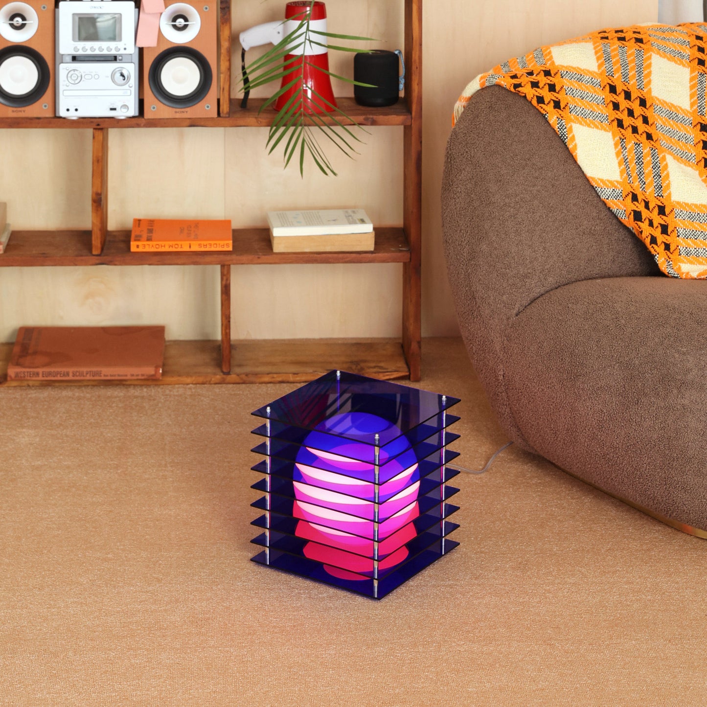 Lớp big square in blue acrylic CE