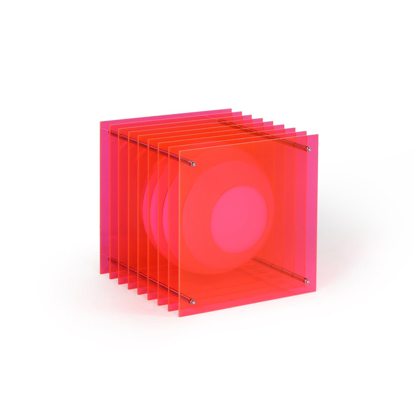 Lớp big square in electric pink acrylic CE