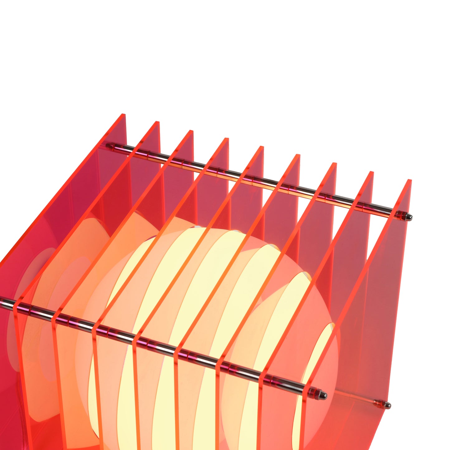 Lớp big square in electric pink acrylic CE