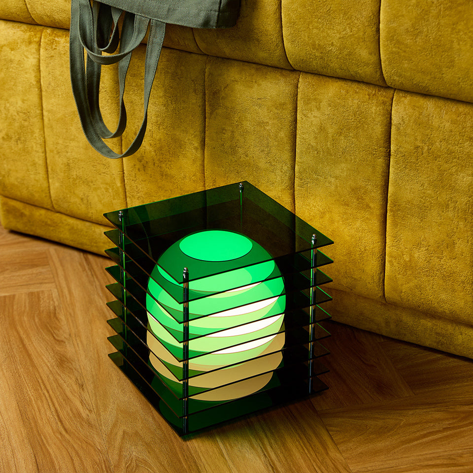 Lớp big square in green acrylic CE