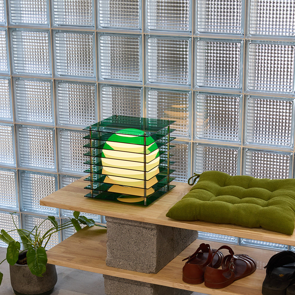 Lớp big square in green acrylic CE