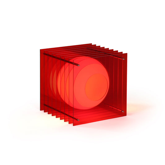 Lớp big square in red acrylic CE