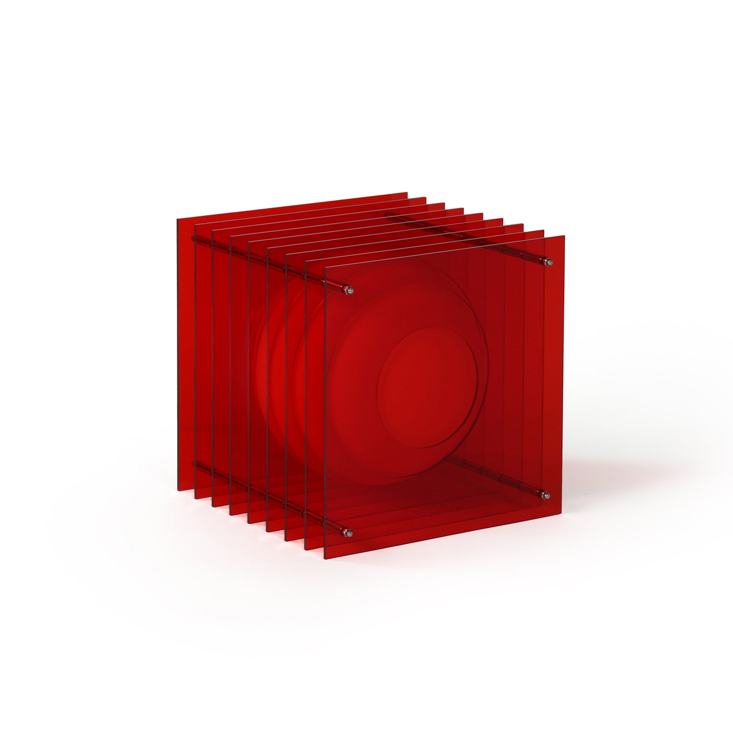 Lớp big square in red acrylic CE