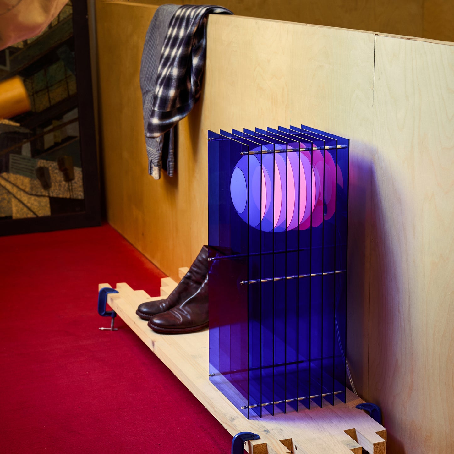 Lớp big rectangle in blue acrylic