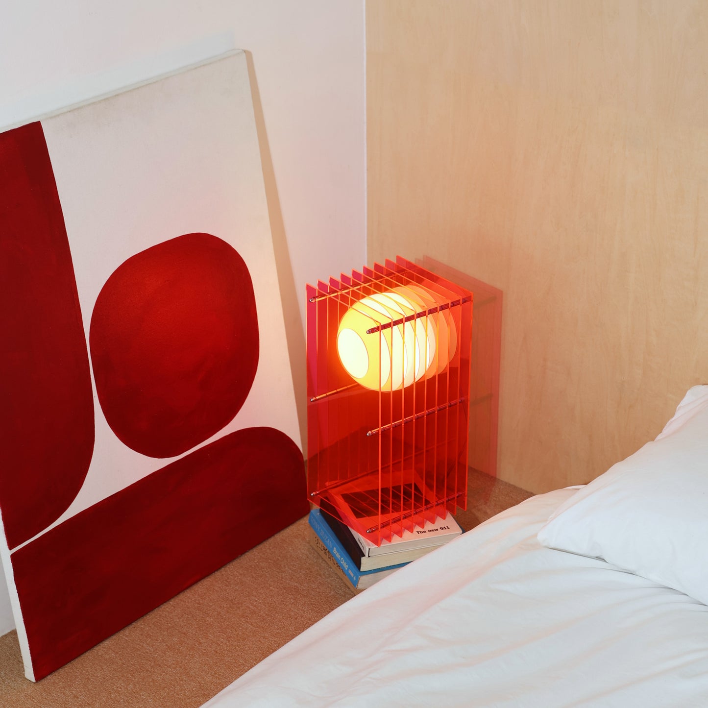 Lớp small rectangle in electric pink acrylic CE