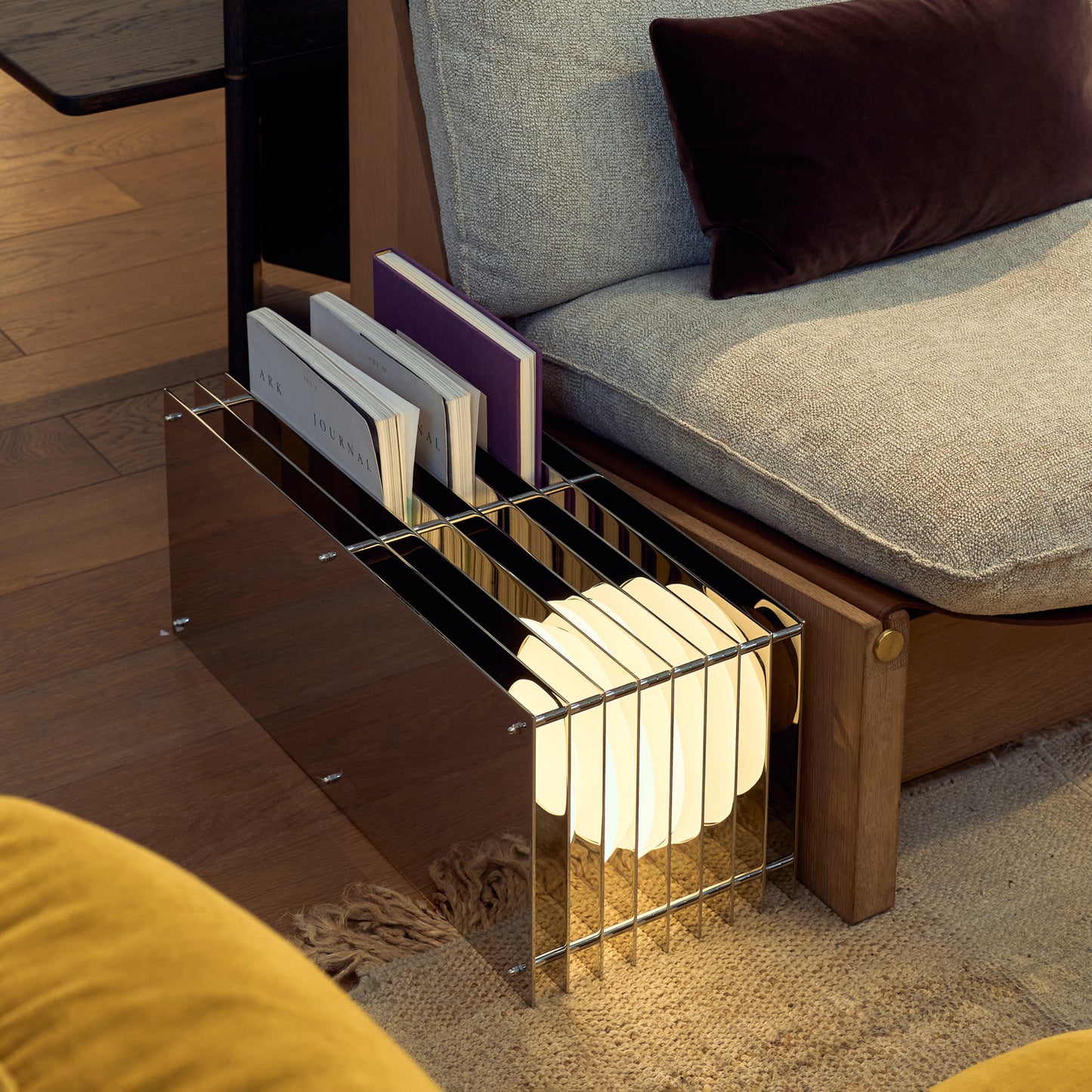 Lớp big rectangle in mirror polished stainless steel