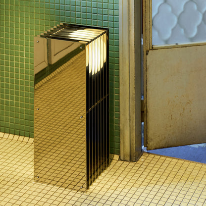 Lớp big rectangle in mirror polished stainless steel