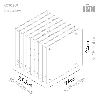 Lớp big square in blue acrylic CE