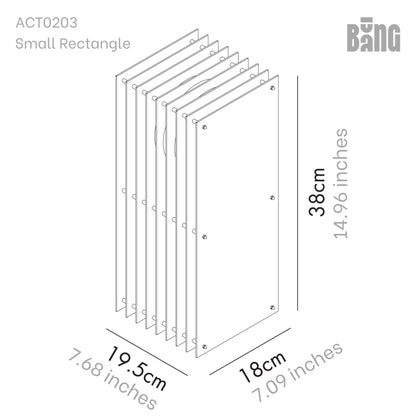Lớp small rectangle in blue acrylic CE