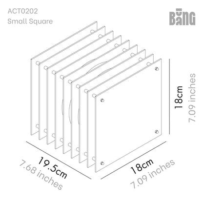 Lớp small square in orange acrylic CE