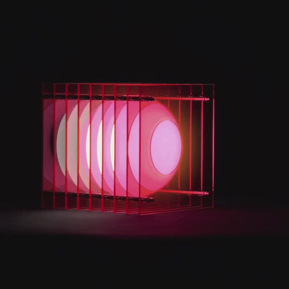 Lớp big square in electric pink acrylic